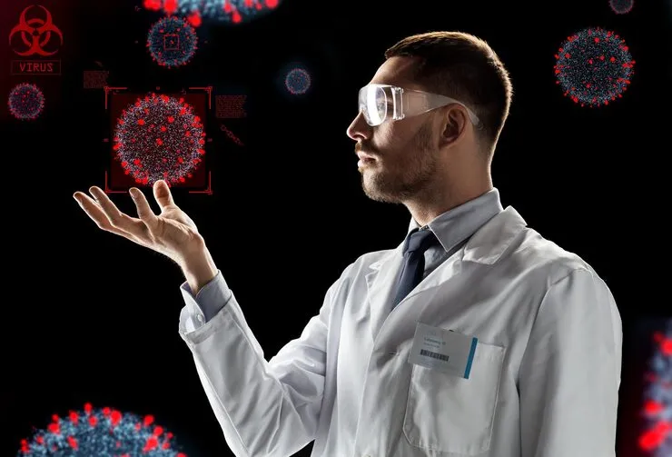 imageye imgi 23 scientist with coronavirus virtual projection 380164 248703
